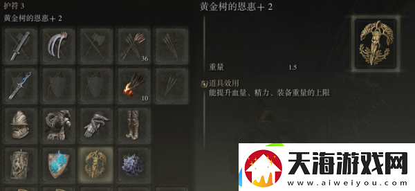 艾尔登法环护符最多几个